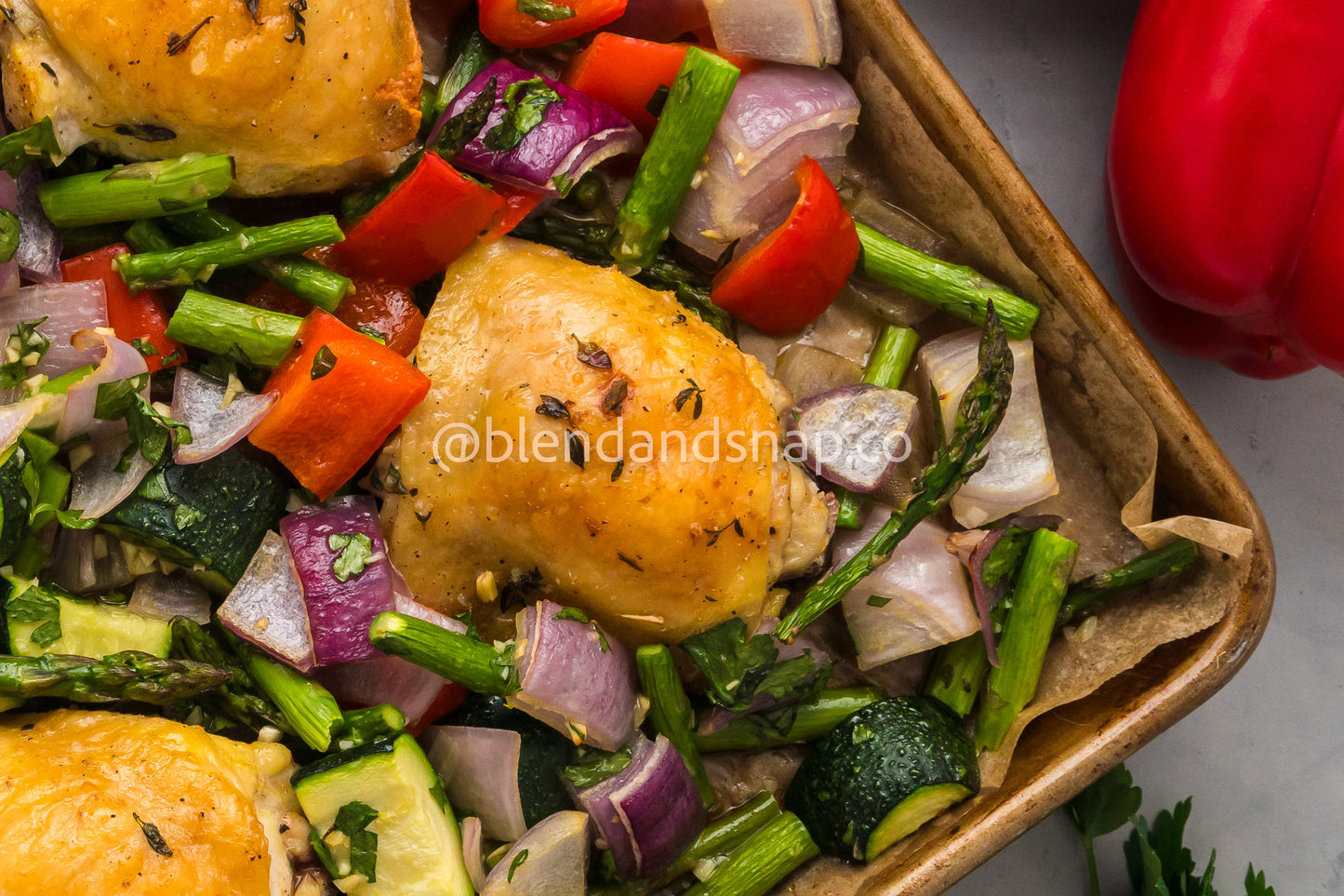 Chicken and Veggies Sheet Pan