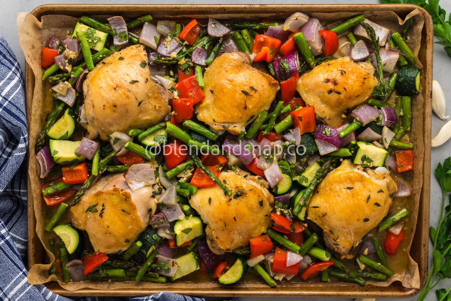 Chicken and Veggies Sheet Pan